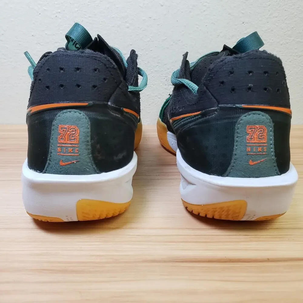 Nike Mens Size 8 G.T. Cut 3‎ Basketball Shoes Black Green Orange Athletic Sporty